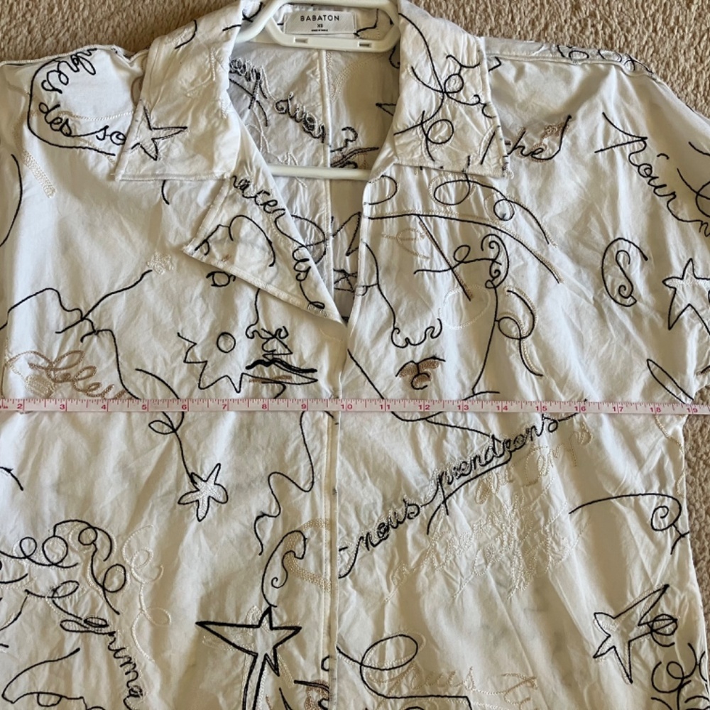BABATON cotton embroidered blouse